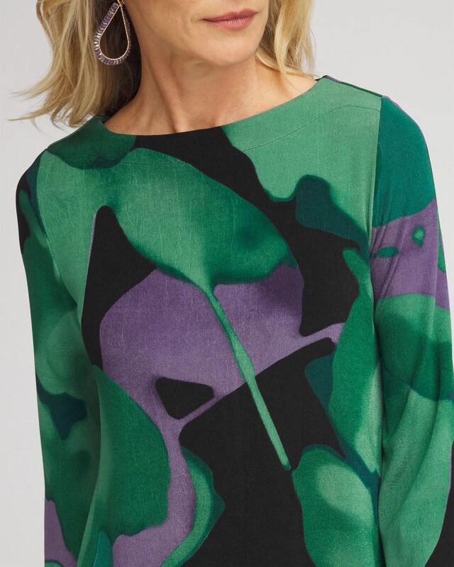 Travelers Watercolor Bell Sleeve Tunic - image 4